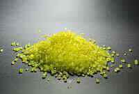 Pigmented polymer granules