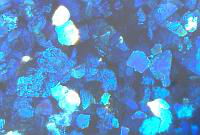 Close-up of a metallic paint