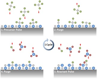 Prinzip des ALD Prozesses - ALD Principle ALD Process